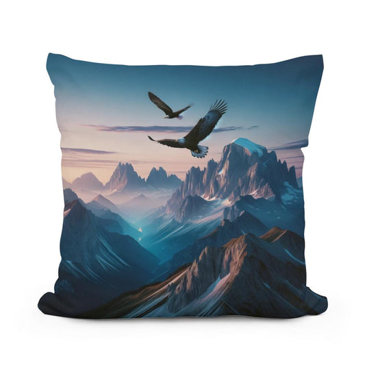 Twilight Summit Cotton Pillow - Main Image