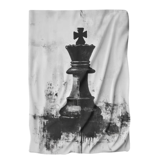 Chessboard Contemplation Blanket - Main Image