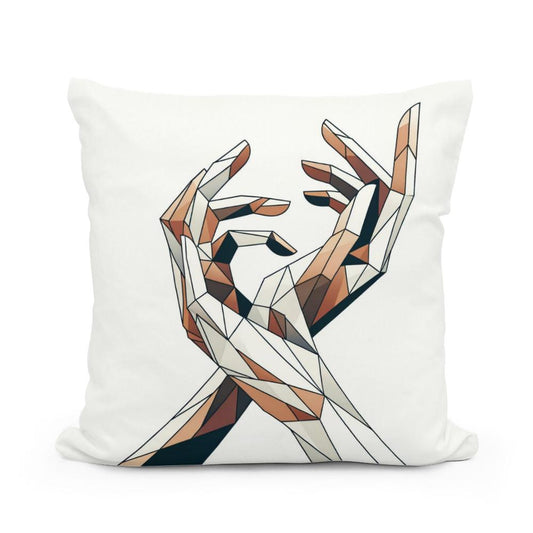 Elegant Gestures Cotton Cushion - Main Image