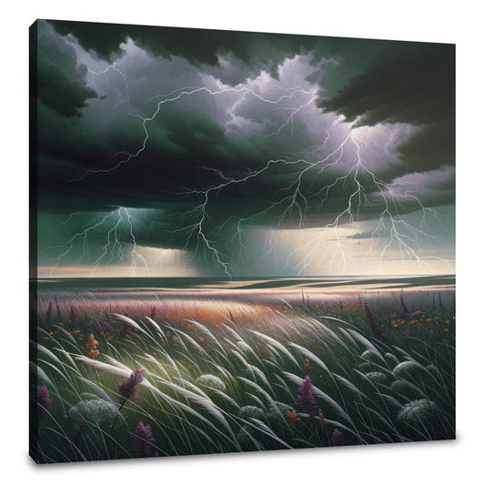 Stormy Prairie Power Canvas - Main Image