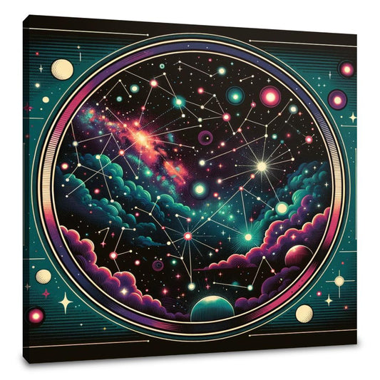 Neon Cosmos Pop Canvas - Main Image