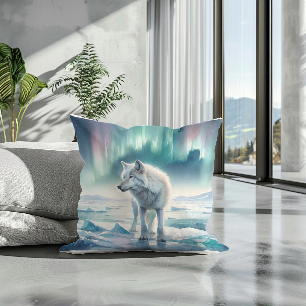 Arctic Solitude Cotton Cushion - Secondary Image 3