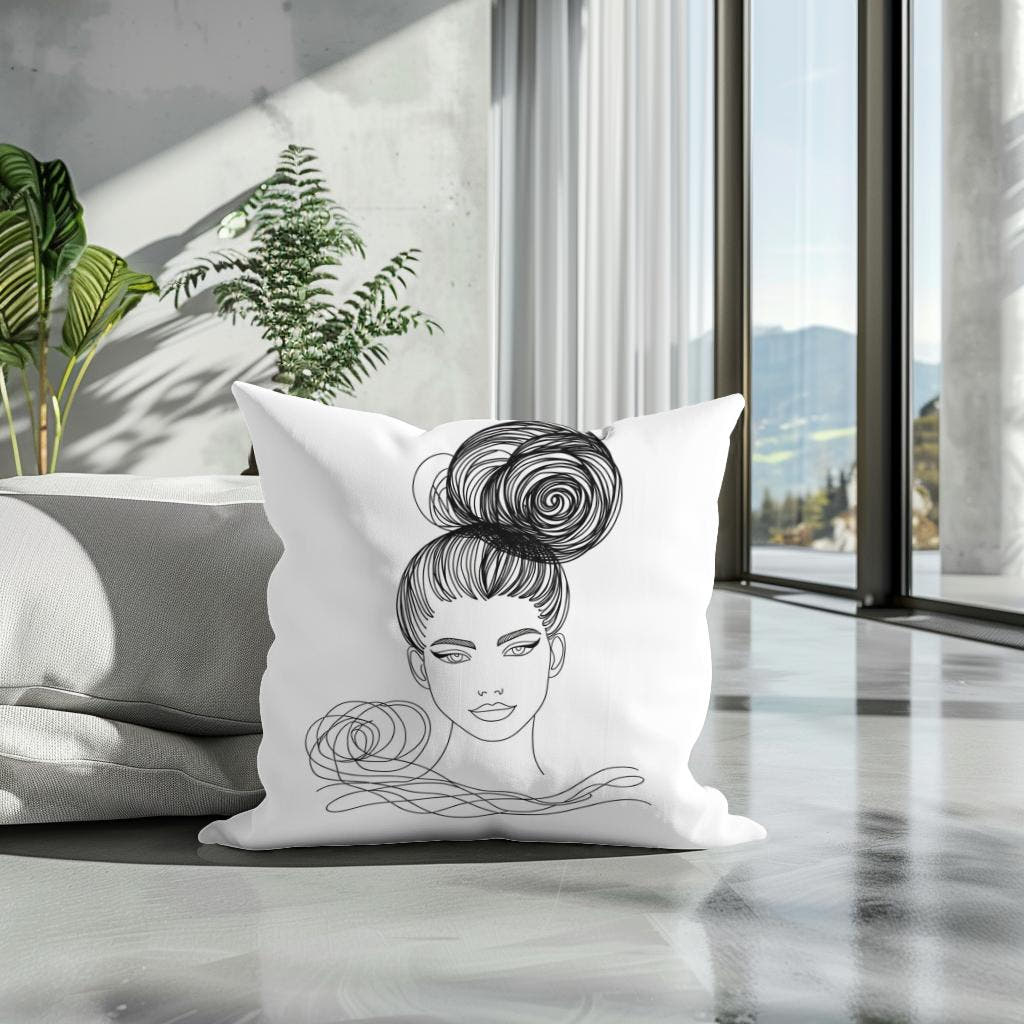 The Elegant Bun Cotton Cushion - Secondary Image 3