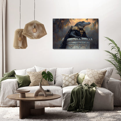 Armoured Alligator Canvas - Secondary Image 2