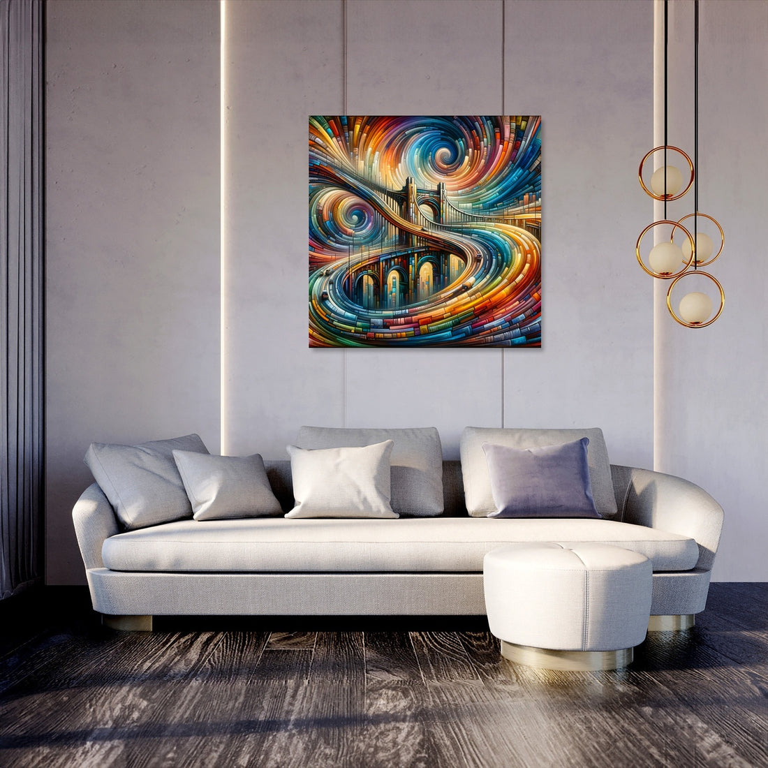 Timeless Bridge Spectrum Canvas - Secondary Image