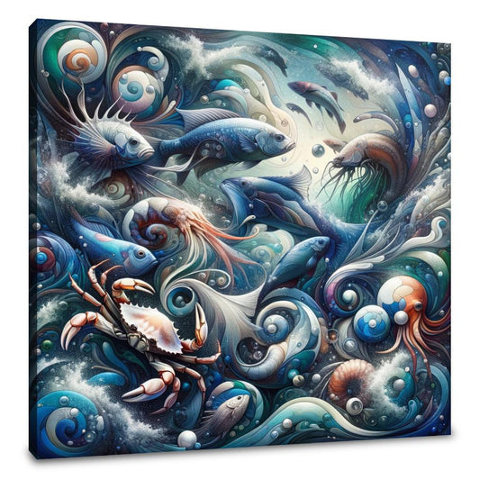Oceanic Elegance Canvas - Main Image