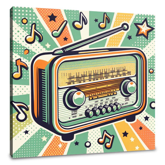 Retro Radio Canvas - Main Image