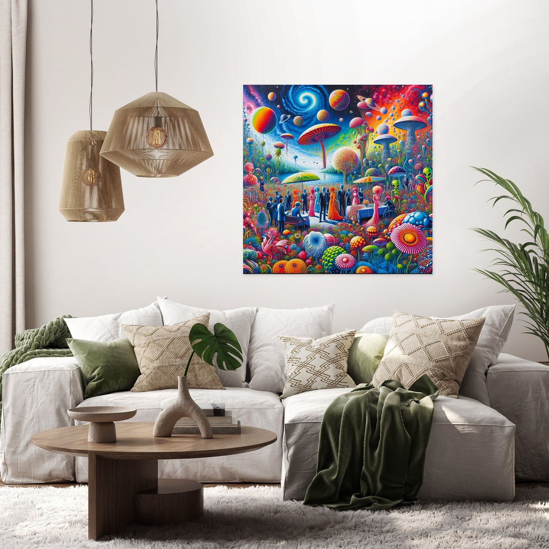 Galactic Garden Gala Canvas - Secondary Image 2