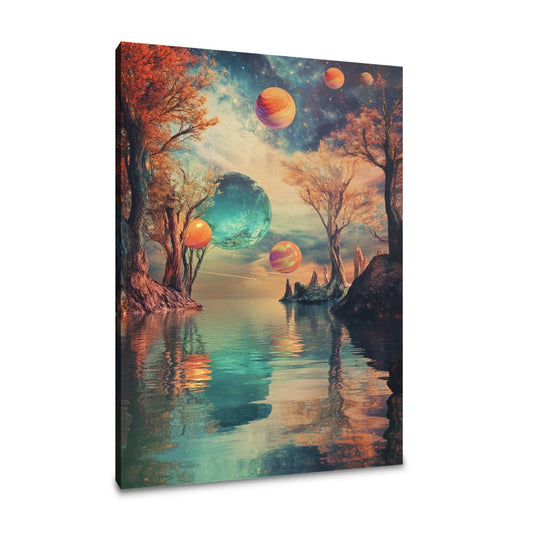 Planetary Leaves Canvas - Main Image