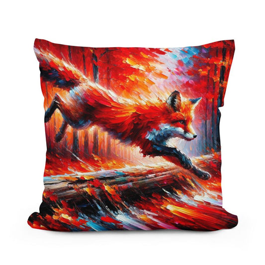 Autumn Leap Cotton Pillow - Main Image