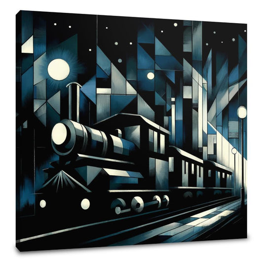 Cubist Night Express Canvas - Main Image