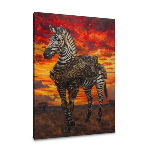 Zebra Majesty Canvas - Main Image