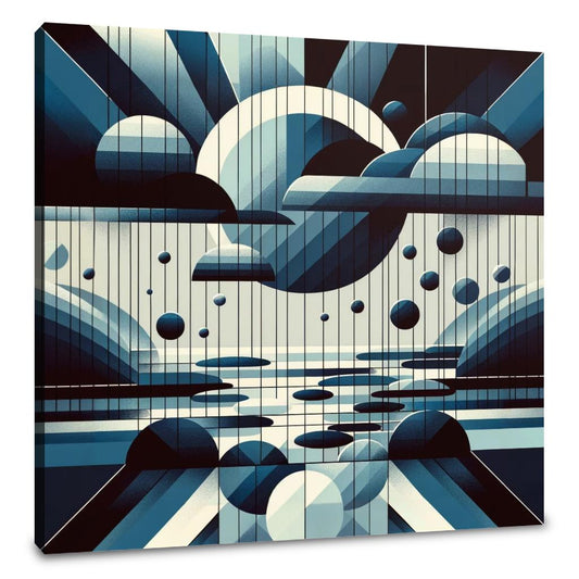 Rain Geometry Canvas - Main Image