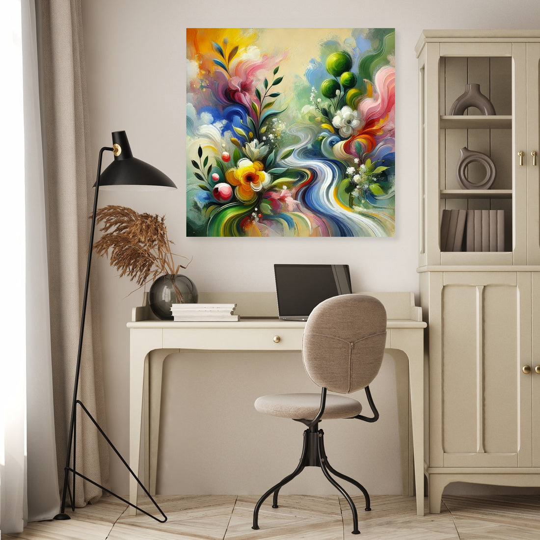 Abstract Spring Renewal Canvas - secondary image 4