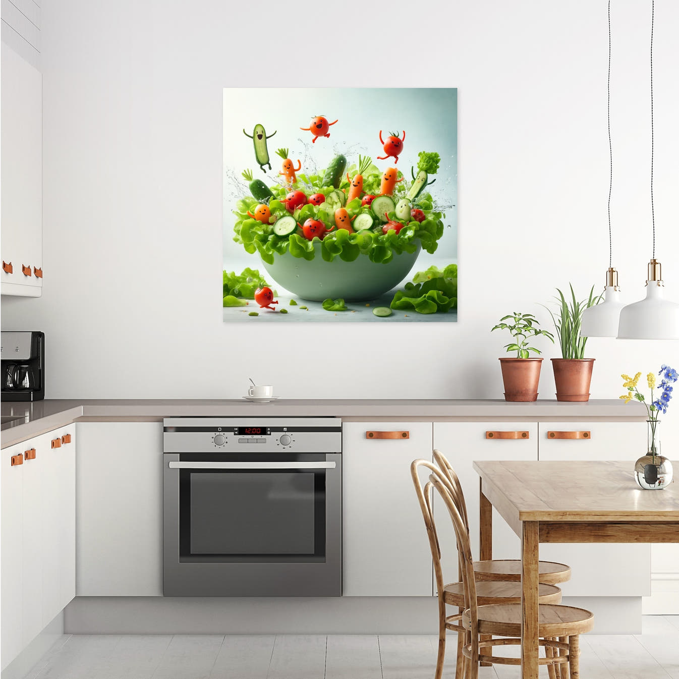 Salad Bowl Swim Party Canvas - Secondary Image
