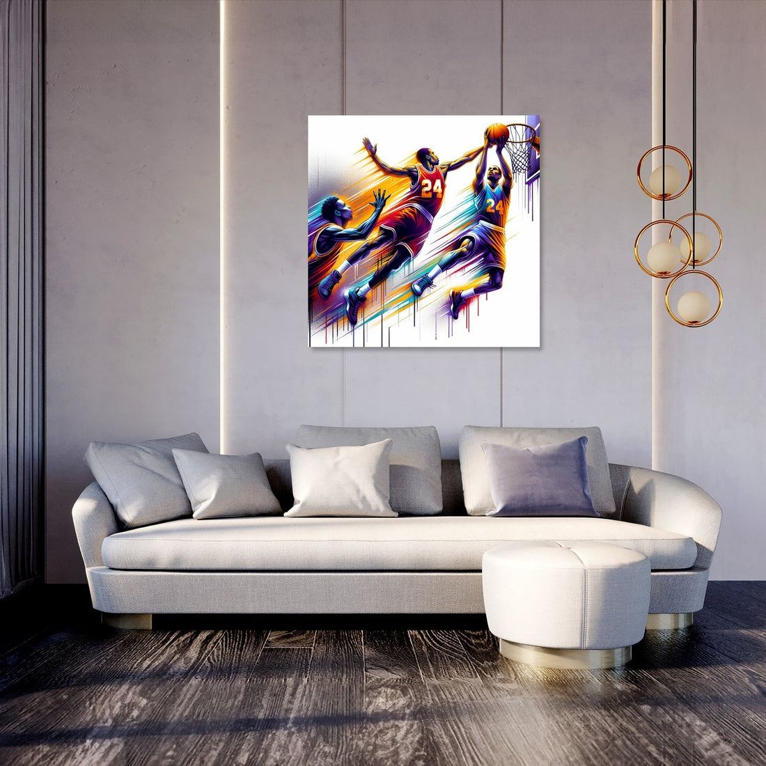 Courtside Clash Canvas - Secondary Image