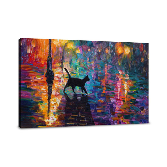 Cat’s Nocturne Canvas - Main Image