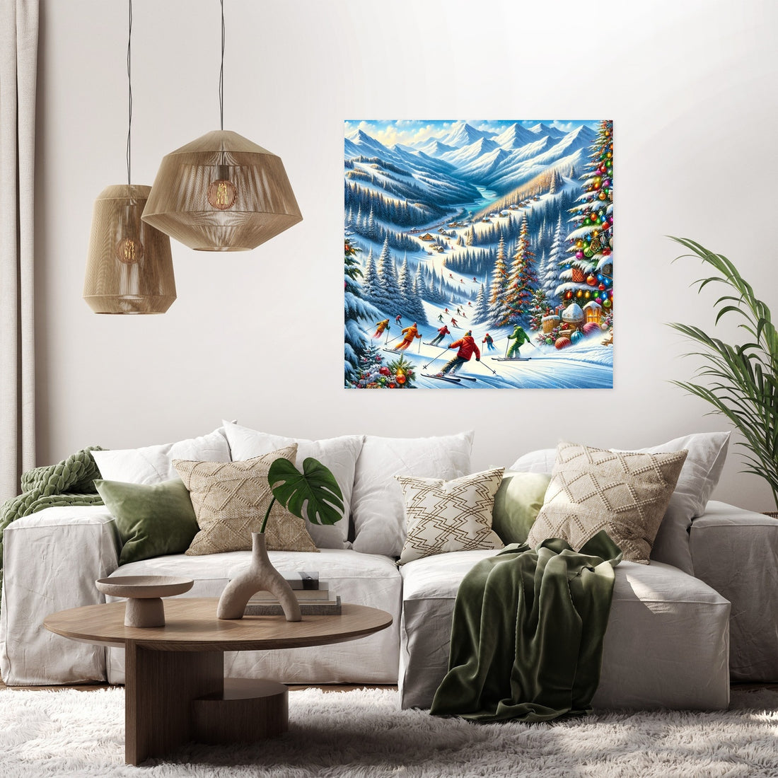 Holiday Slopes Canvas - Secondary Image 2