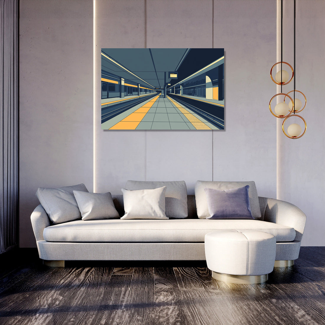 Underground Station Canvas - Secondary Image