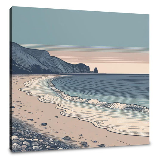 Dusk Coastline Canvas - Main Image