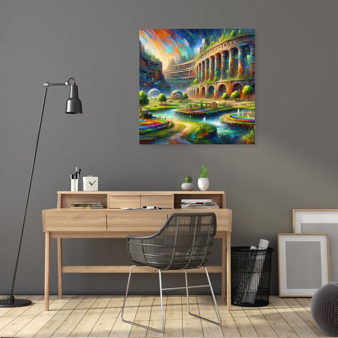 Future Echoes Amidst Ruins Canvas - Secondary Image 5