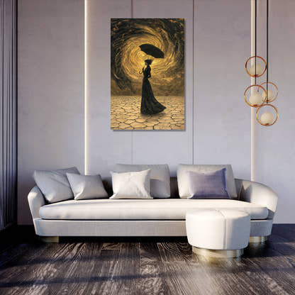 Umbrella's Reverie Canvas - Secondary Image
