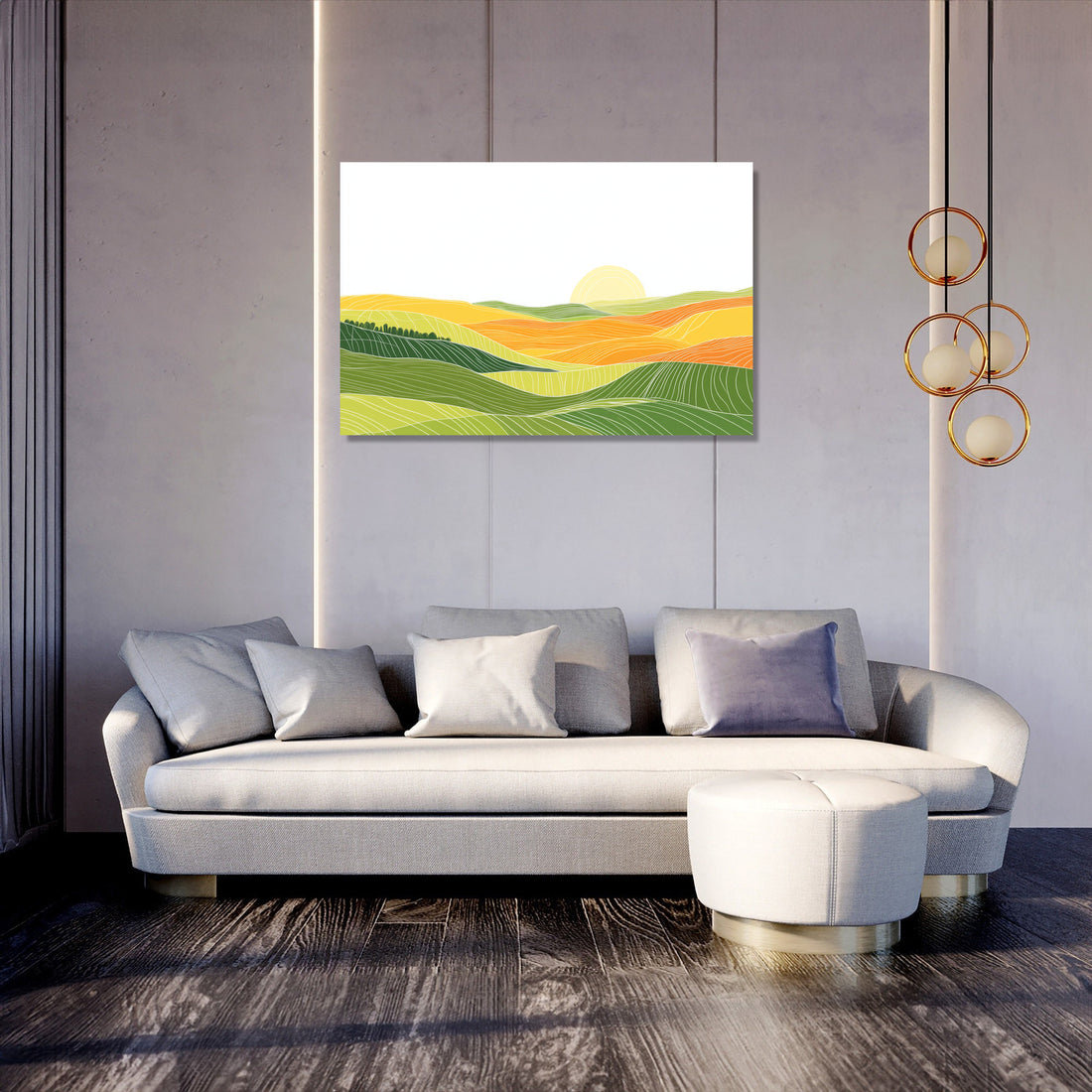 Dawn Fields Canvas - Secondary Image