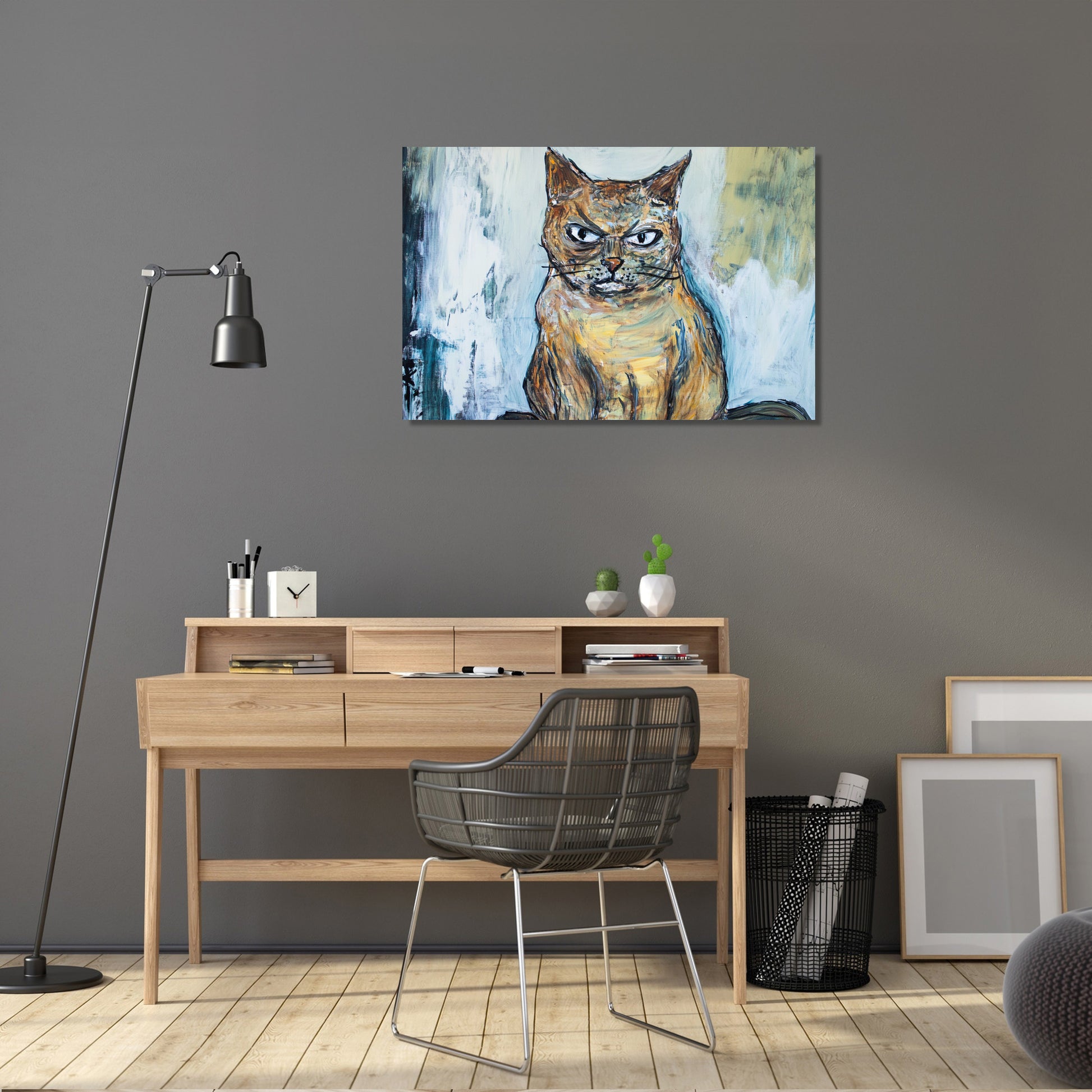 Grumpy Cat's Day Canvas - Secondary Image 5