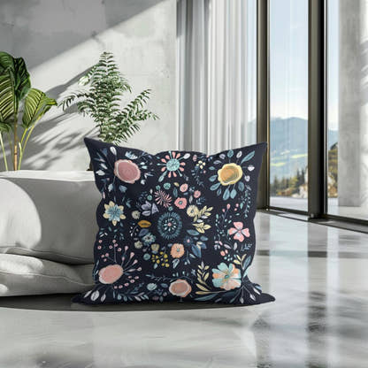Pastel Rosette Cotton Cushion - Secondary Image 3