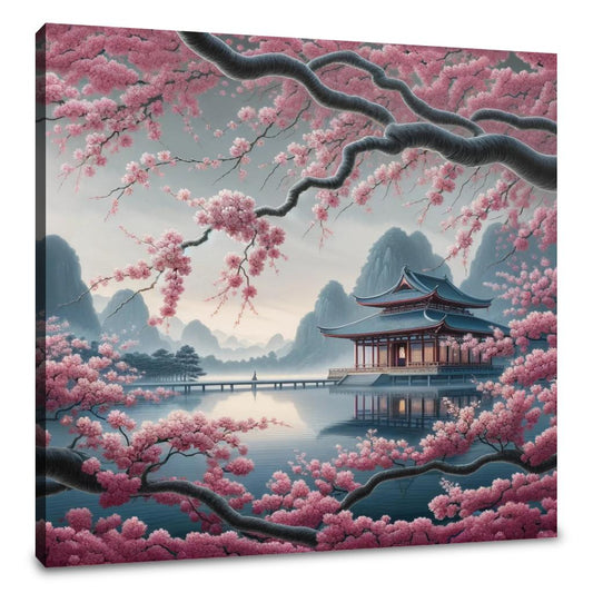 Zen Temple Serenity Canvas - Main Image