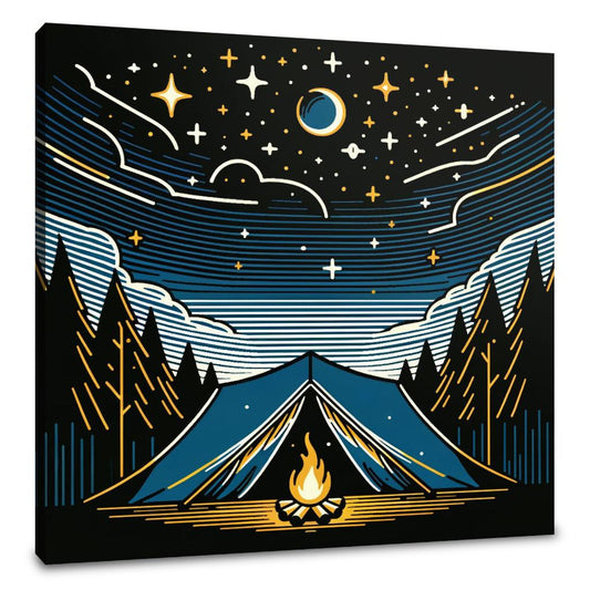 Starry Night Camping Canvas - Main Image
