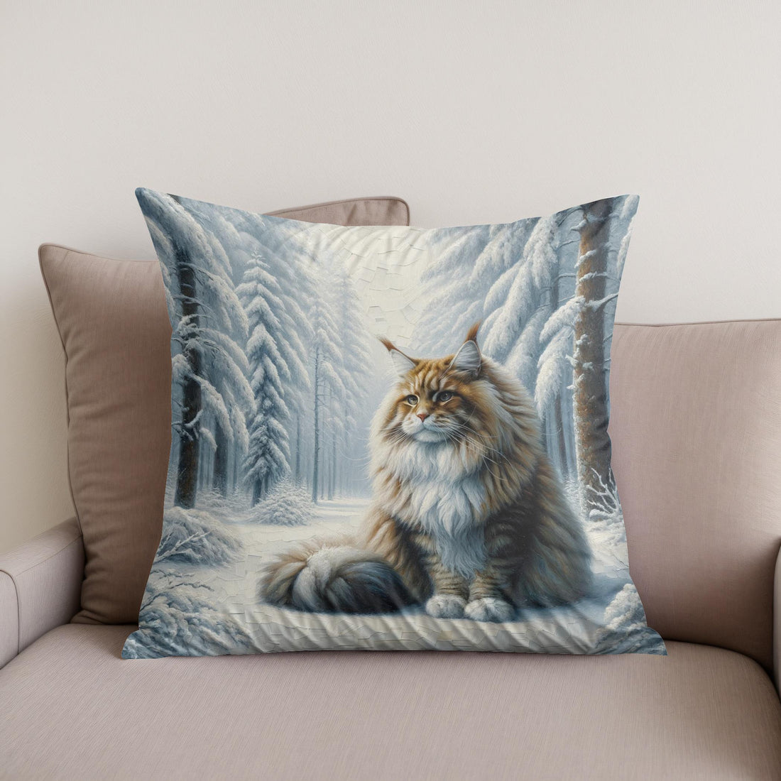 Winter's Majesty Cotton Cushion - Secondary Image