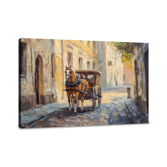 Cobblestone Carriage Canvas - Main Image
