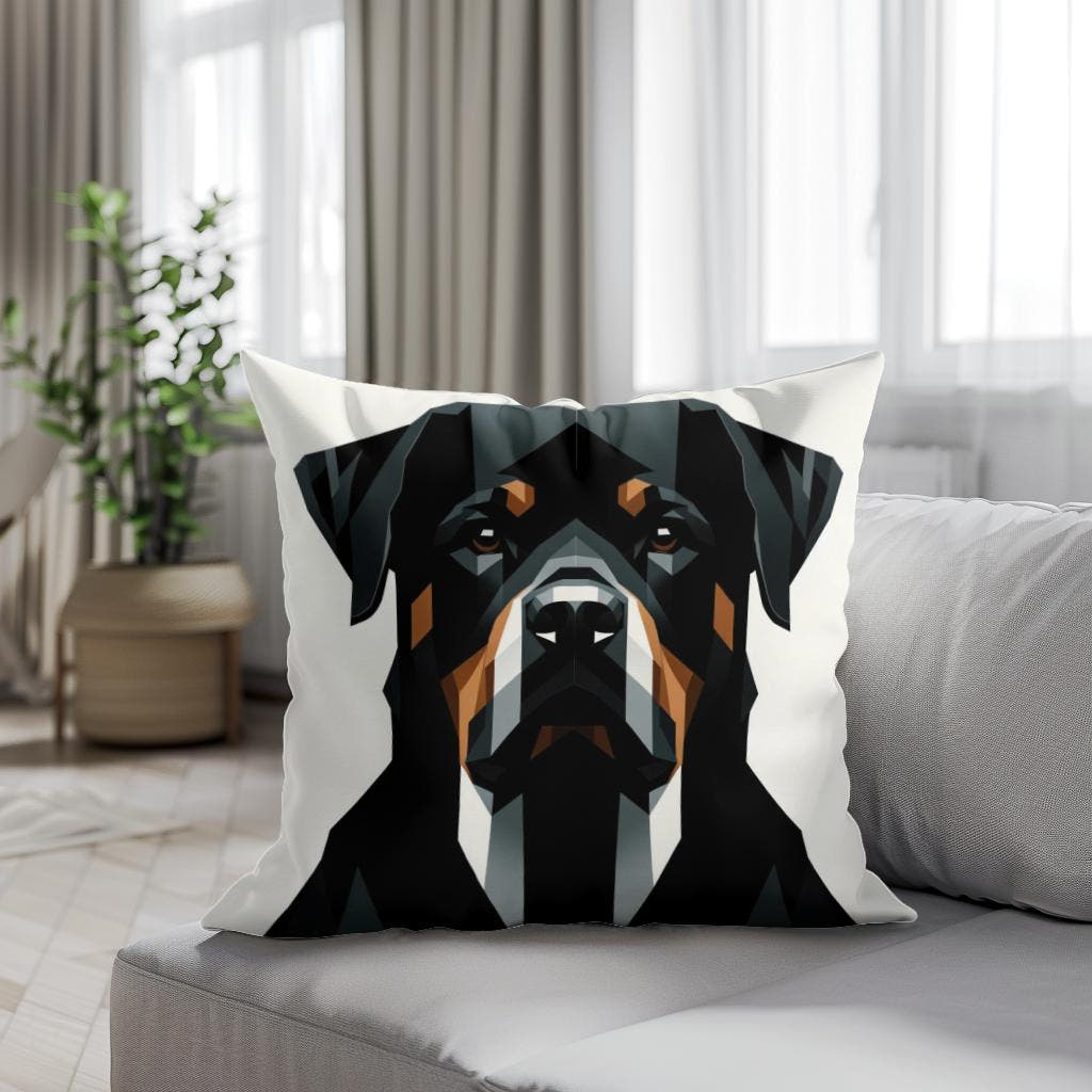 Rottweiler's Realm Cotton Cushion - Secondary Image 4