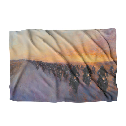 Sunset Biker Journey Blanket - Main Image