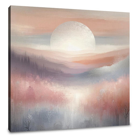 Dawn's Silver Mist Canvas - Main Image