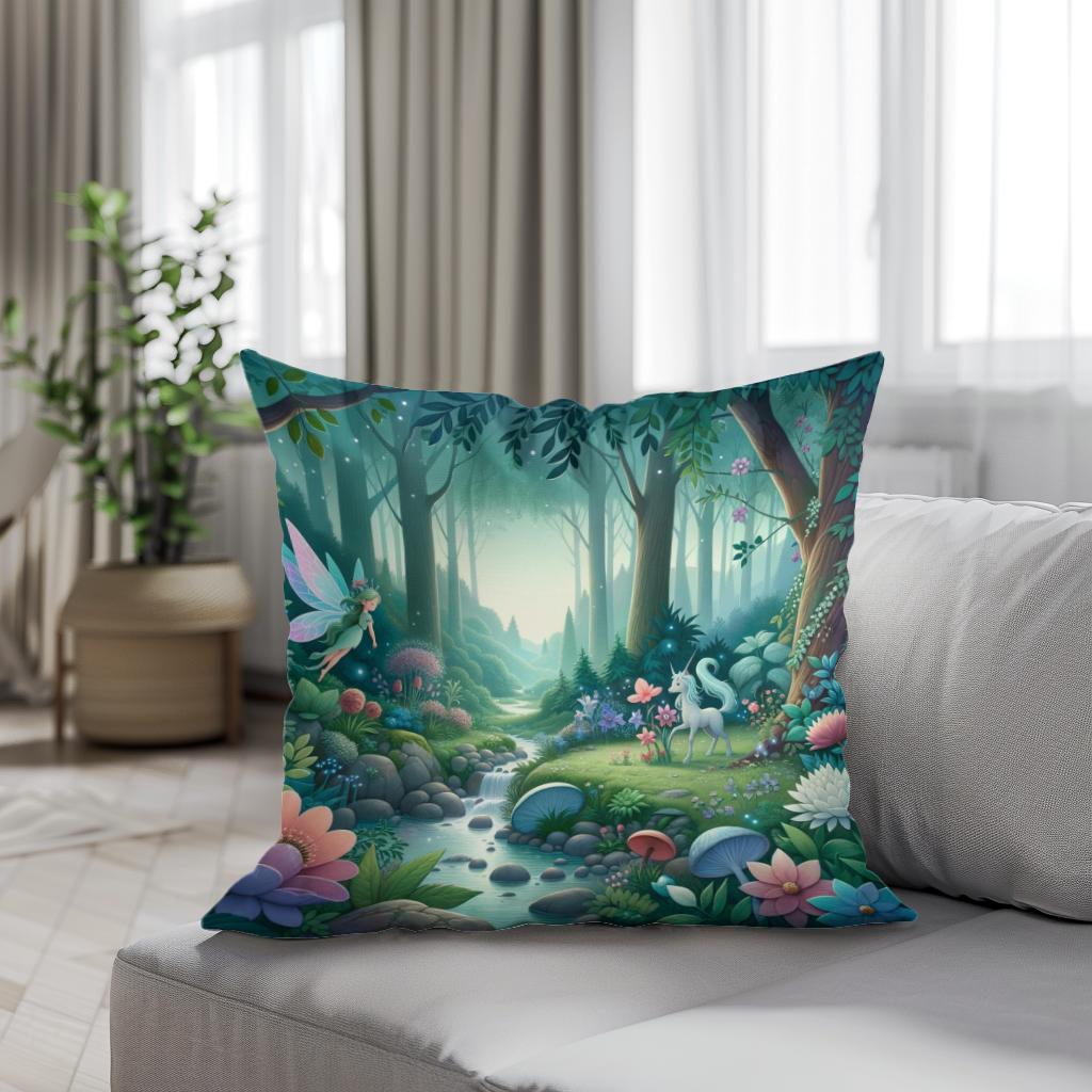 Enchanted Garden Cotton Cushion - Secondary Image 4