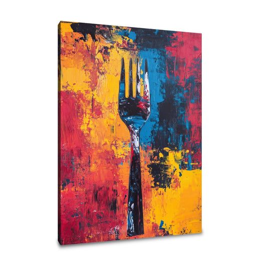 Fork in Colour Canvas - Main Image