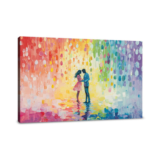 Colourful Rain Dance Canvas - Main Image