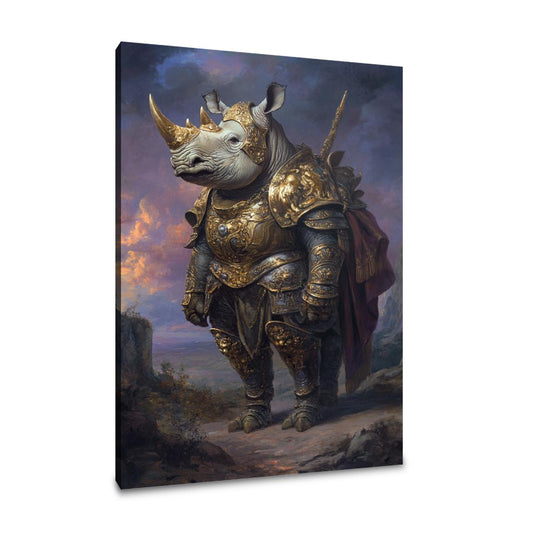 Twilight Majesty Rhino Canvas - Main Image