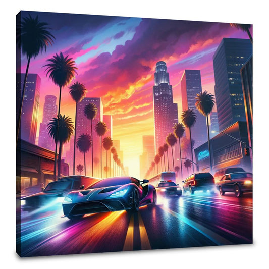 Sunset Boulevard Escape Canvas - Main Image