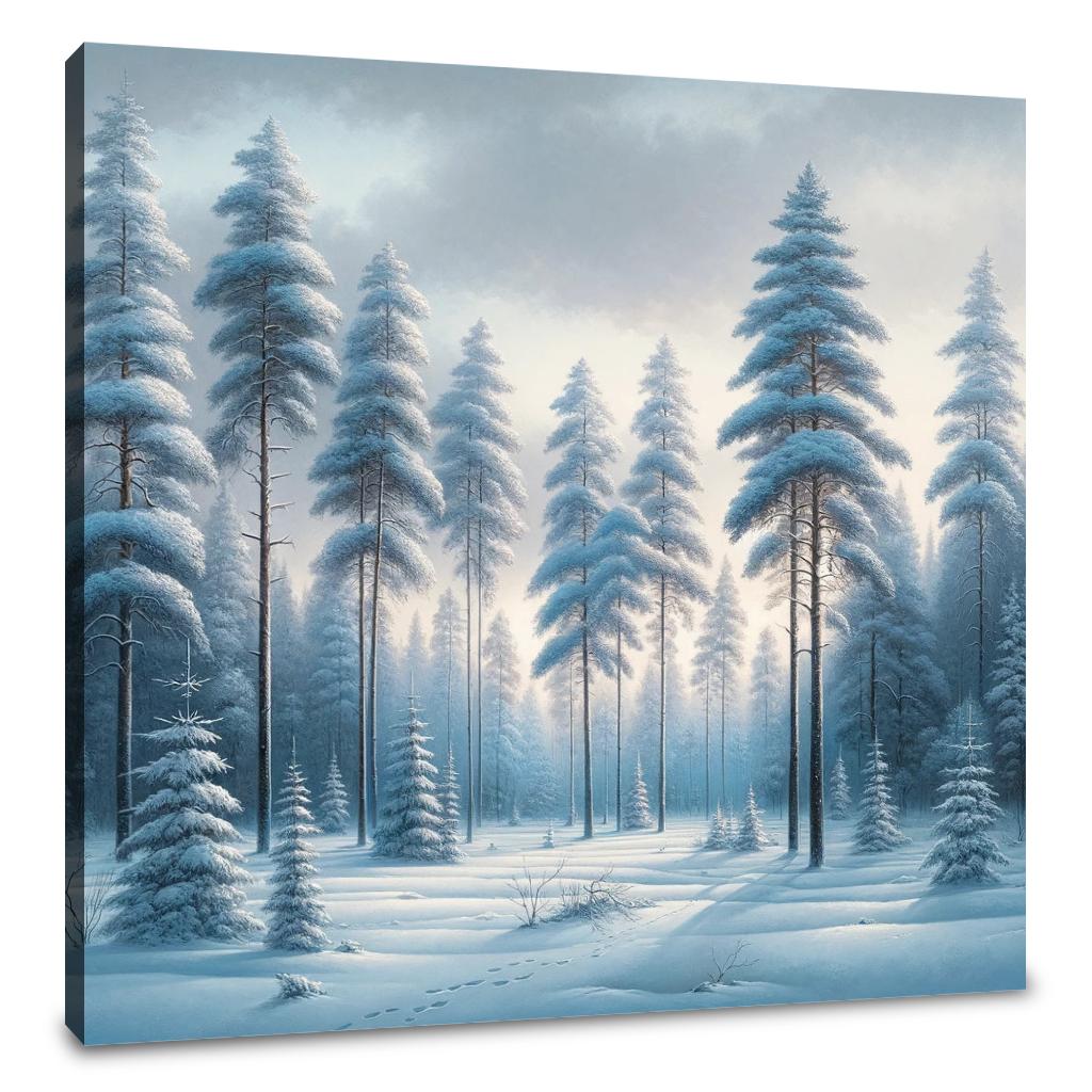 Winter's Silent Beauty Canvas - Main Image