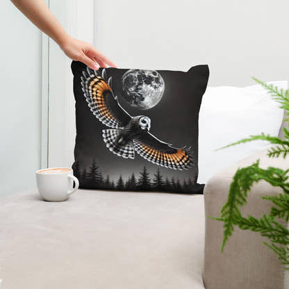 Nocturnal Flight Cotton Pillow - Secondary Image 5