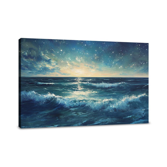 Ocean Meets Stars Canvas - Main Image