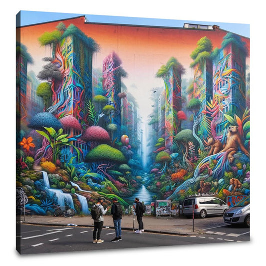 Jungle Mural Dialogue Canvas - Main Image