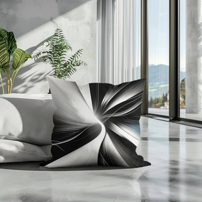 Contrast Harmony Cotton Cushion - Secondary Image 3