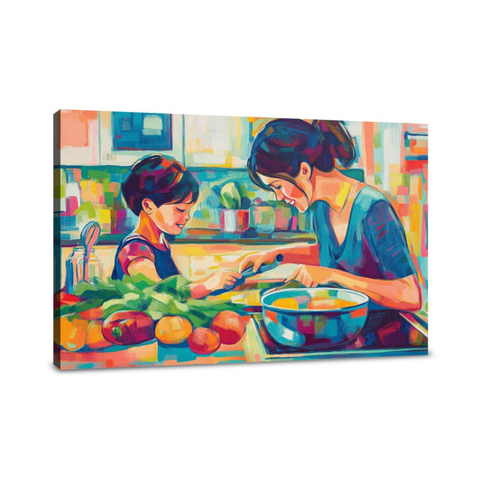 Cooking Together Canvas - Main Image