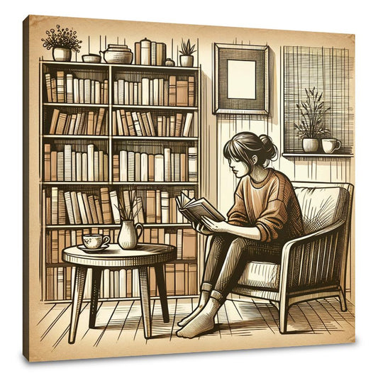 Cozy Reading Nook Canvas - Main Image