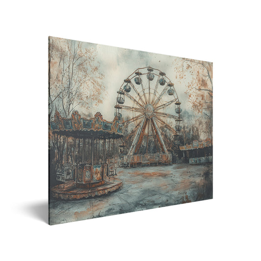 Abandoned Funfair Acrylic Print Hero Image
