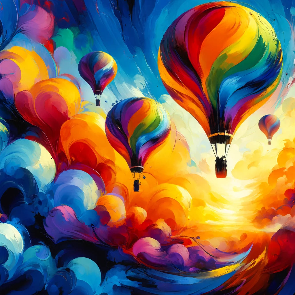 Abstract Horizons Canvas